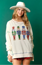 Thickened All-Matching Christmas Sweet Sequins Top