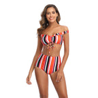 2020 New Women's Sexy Bikini with Striped Design