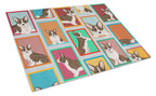 Lots of Brindle Cardigan Corgi Glass Cutting Board