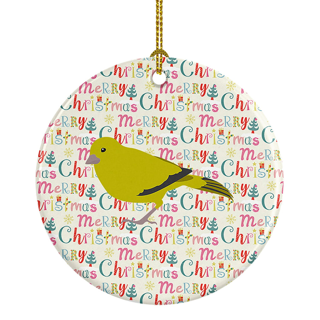 London Canary Christmas Ceramic Ornament