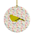 London Canary Christmas Ceramic Ornament