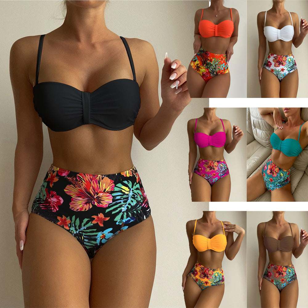 2023 High Waist Print Bikini Swimsuit for Women