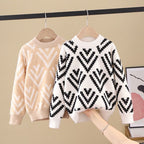 Big Kids' Mink Wool Pullover Sweater