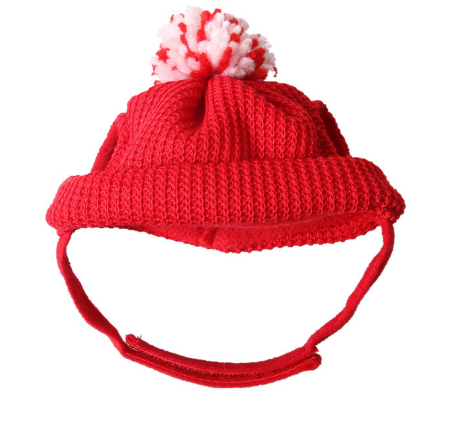 Red Christmas Sweater Hat for Festive Season | Embroidered Cap