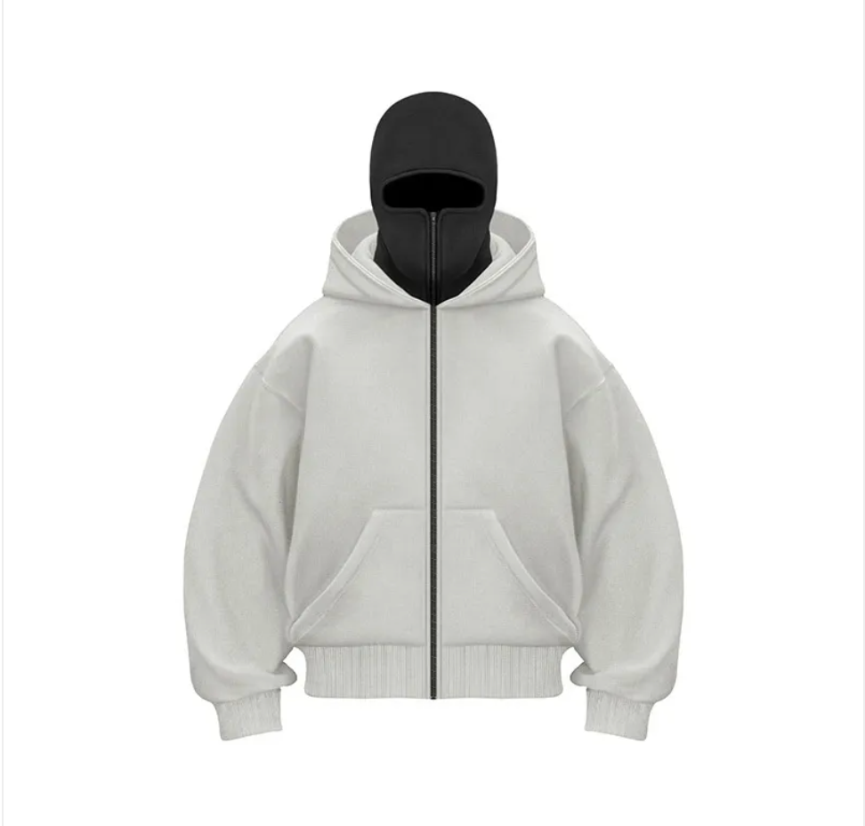 Fleece-Lined Double Hood Sweater
