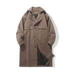 Men's Mid-length Woolen Coat in British Style