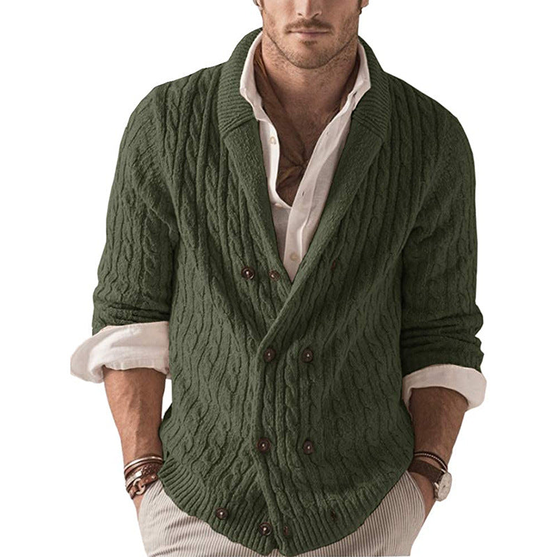 New Solid Color Knitted Jacket for Autumn and Winter