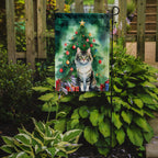 La Perm Cat By the Christmas Tree Garden Flag