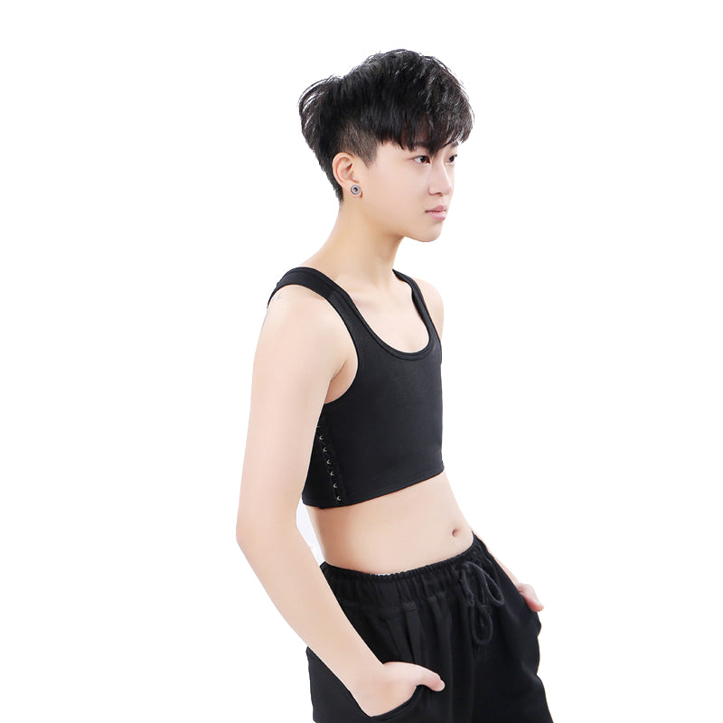 Short Bustier Top for Women - Chest Compression Vest