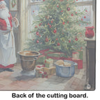 Cookies with Santa Claus Glass Cutting Board