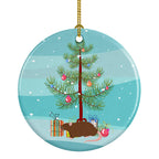 Rex Rat Merry Christmas Ceramic Ornament