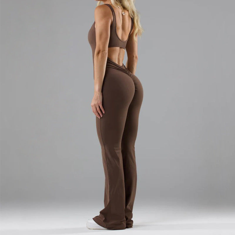 Seamless Hollow Yoga Bodysuit
