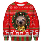 Christmas Print Crew Neck Sweatshirt | Streetwear | Faith Streetwear