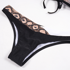 2019 New Printed Sexy Bikini Swimwear with Snake Print