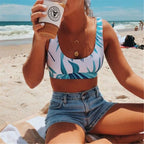 2020 Fashion Gradient Multicolor Bikini Swimsuit