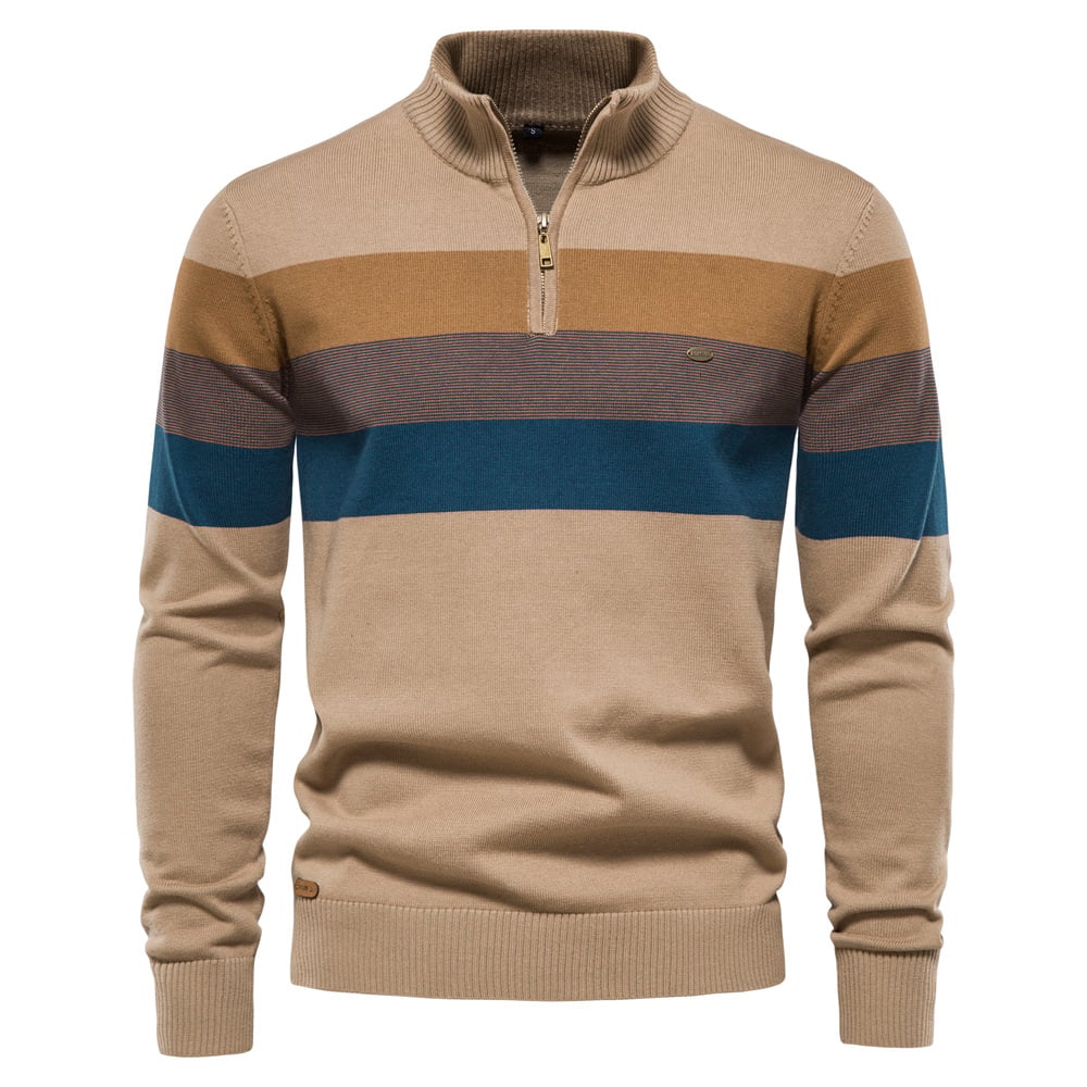 New Men's Stand Collar Sweater from Europe and America