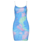 Summer Women's Fashion Off-Shoulder Printed Dress