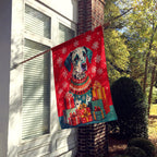 Dalmatian Holiday Christmas House Flag