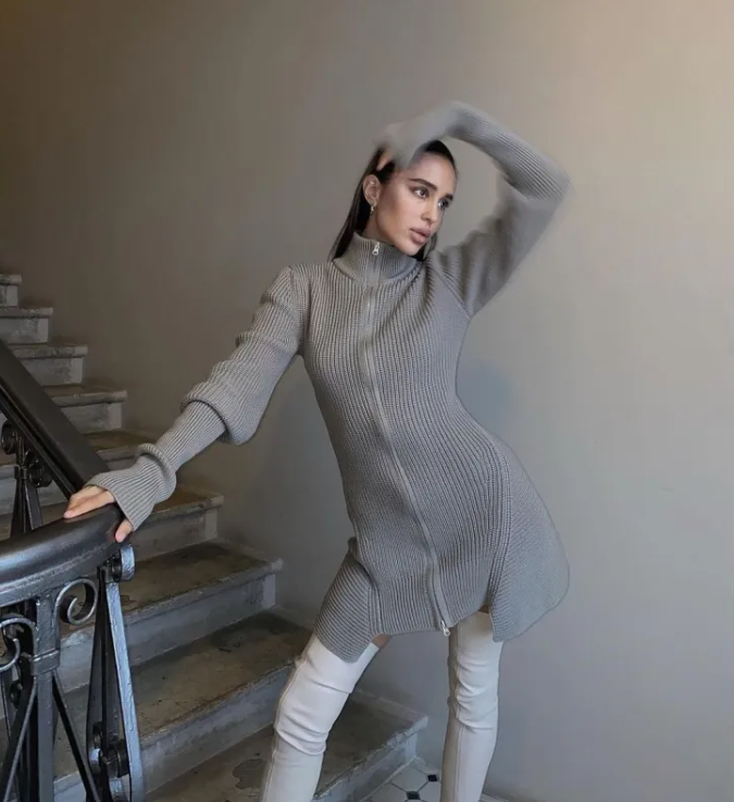 Women's Casual Thick Zipper Sweater