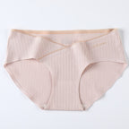 Plus Size Seamless Cotton Maternity Belly Panties