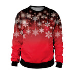 Digital Printed Round Neck Sweater