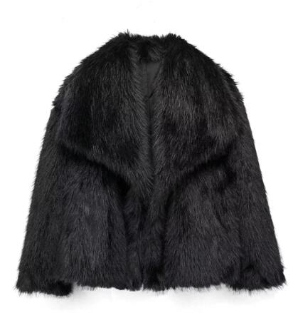 Mylah ™ | Women's Faux Fur Coat with Button Closure
