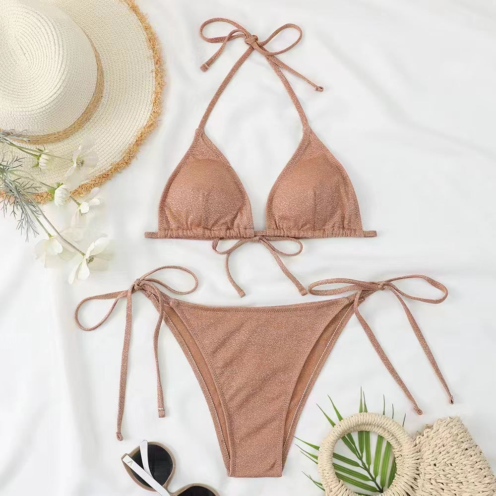 Seamless Backless Bikini Set for Women (Wholesale)
