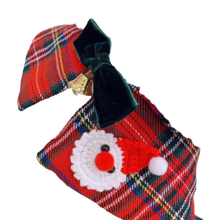Pet Christmas Scarf and Cape Apparel