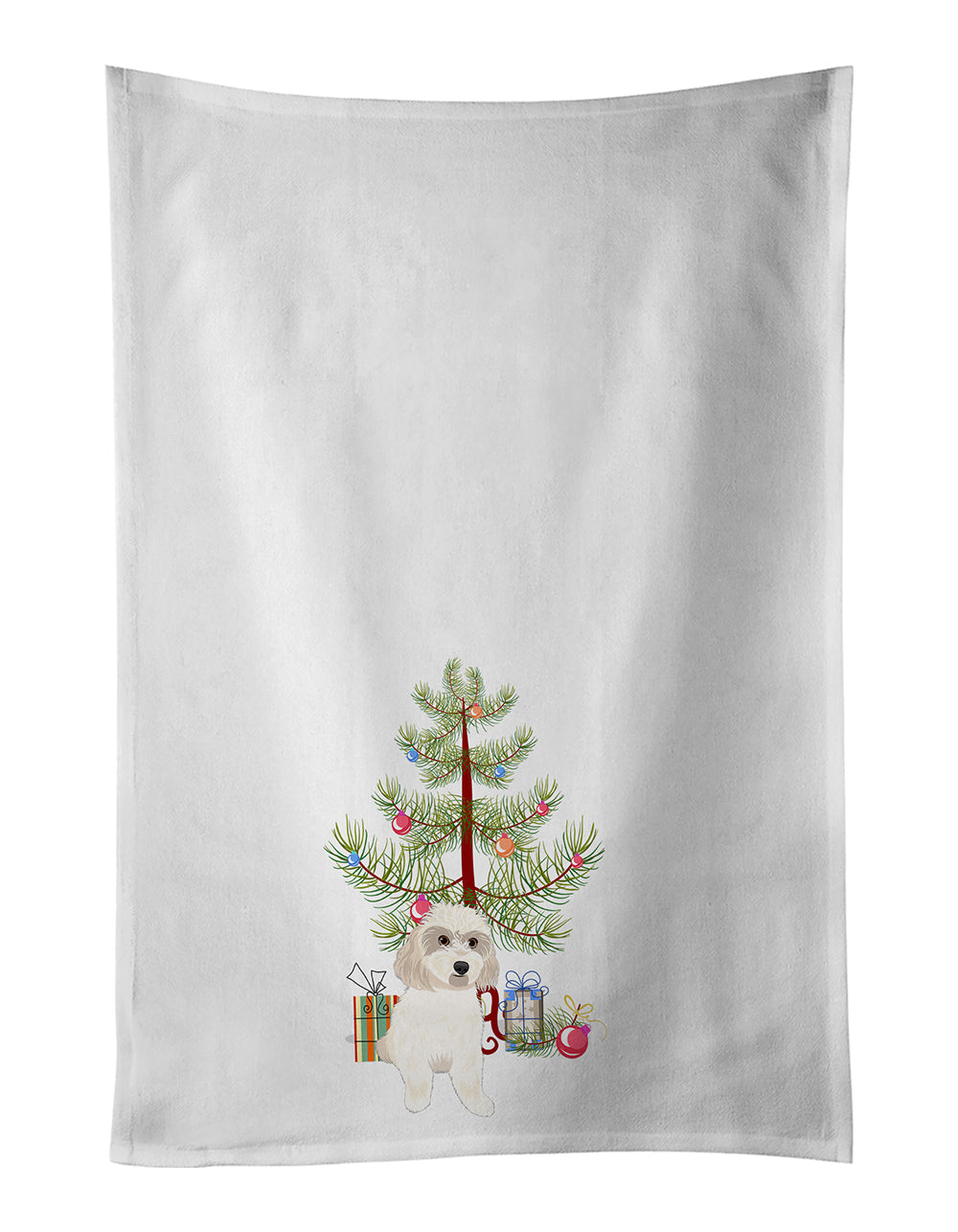 Shih-Tzu Gold #7 Christmas Kitchen Towel Set of 2