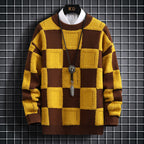 Men's Slim-fit Knitted Long-sleeve Round Neck Sweater