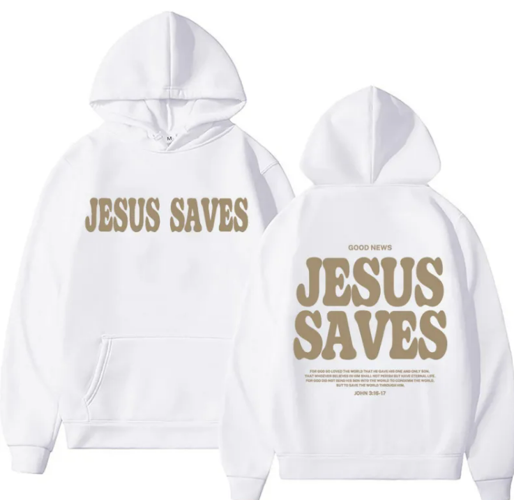Letter Print Hooded Fashion Sweater