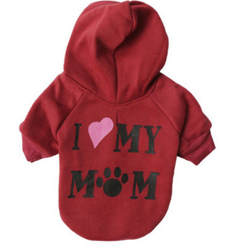 Fleece Sweater for Dogs with Letter Print Design