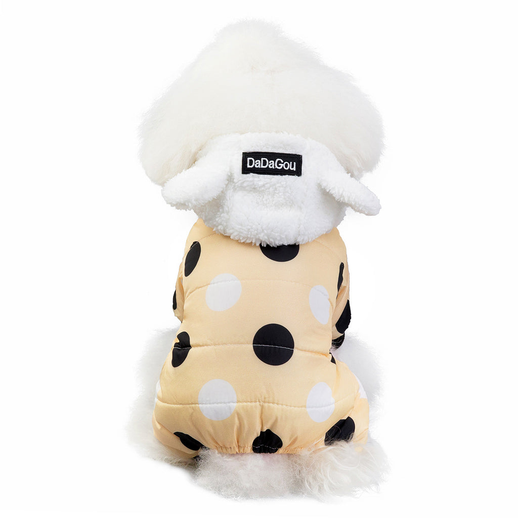 Big Polka Dot Hoodie Coat for Winter Dogs | Streetwear