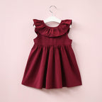 Summer Dress for Girls with Bowknot and Backless Design