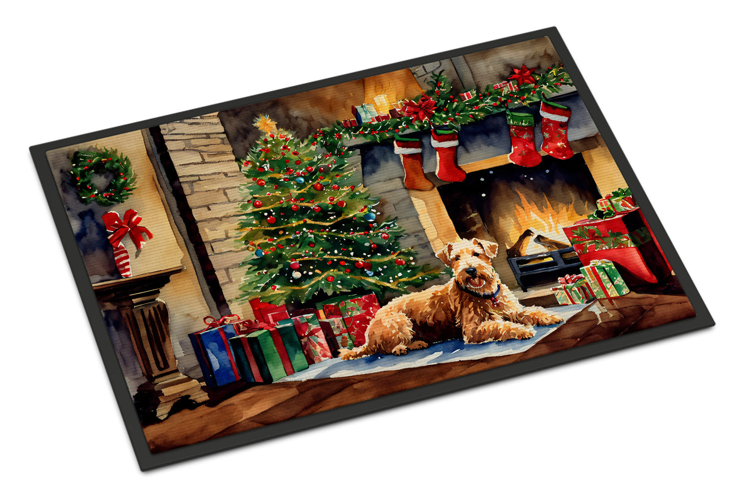 Lakeland Terrier Cozy Christmas Doormat