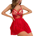 2023 Sexy Lingerie with Butterfly Embroidery and Sheer Slip