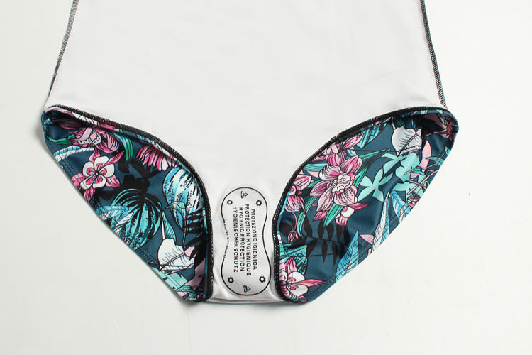 Plus Size Women's Floral One-Piece Swimsuit