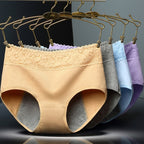 Women's Cotton Lace Thong, Seamless Period Underwear