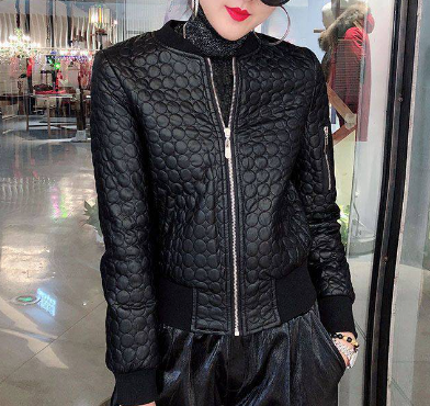 Women's Leather Jacket - Short Style (One Piece)