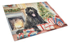 Newfoundland Cozy Christmas Glass Cutting Board