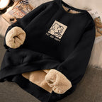 Thickened Printed Sweater for Women