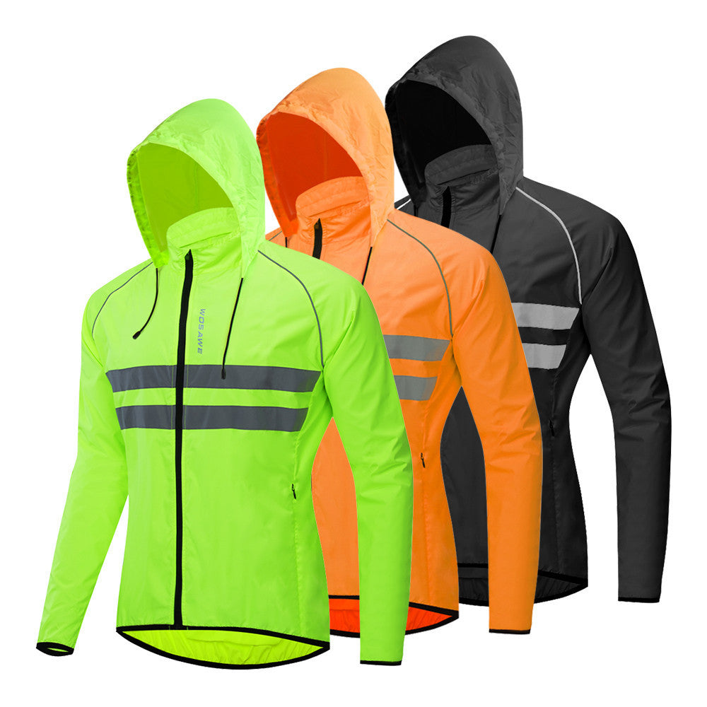 Hooded Quick-Drying Windbreaker for Cycling
