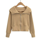 Slim Fit Women's American Street Sports Hoodie Coat | Streetwear