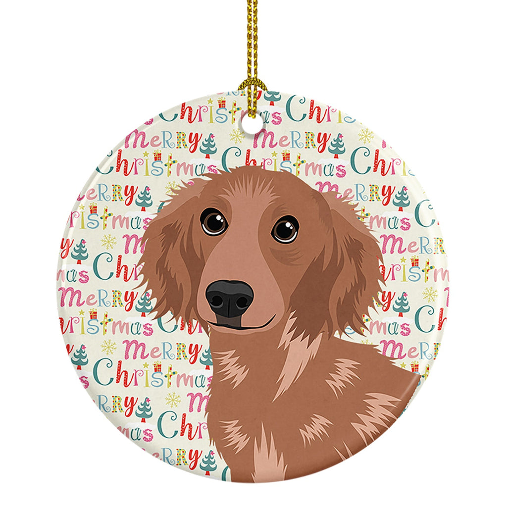 Chihuahua Red #2 Christmas Ceramic Ornament