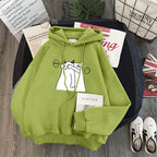 Women's Hooded Velvet Padded Jacket Sweater
