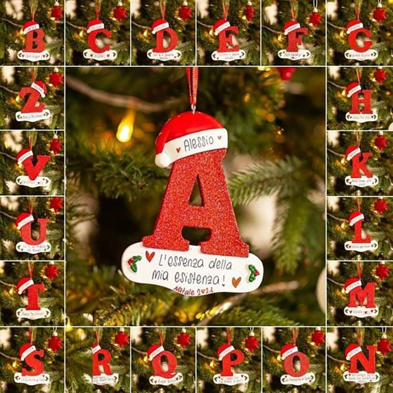 English Letters Christmas Letters Decorative Pendant