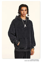 Loose Hooded Sweater Ankle Banded Pants Set