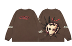 Women's Round Neck Printed Long Sleeve Sweater