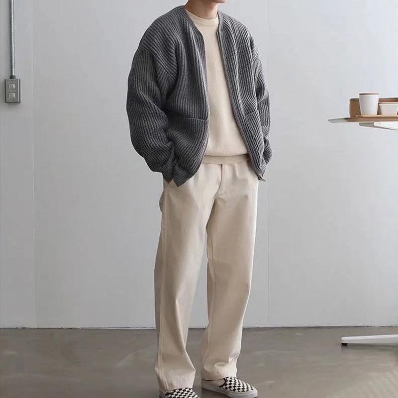Trendy Knitted Cardigan for Men Fashion Sweater
