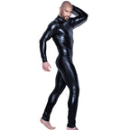 Leather Bodysuit for Stage Performances and Parties